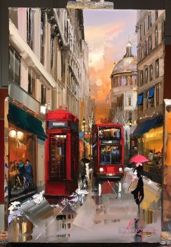 LONDRES Kal Gajoum por cuchillo Pinturas al óleo